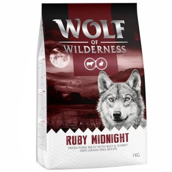 1kg Wolf of Wilderness "Ruby Midnight" - marha & nyúl száraz kutyatáp kép