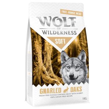 1kg Wolf of Wilderness "Soft - Gnarled Oaks" - szabad tartású csirke & nyúl száraz kutyatáp kép