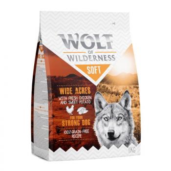 1kg Wolf of Wilderness 'Soft - Wide Acres' - csirke száraz kutyatáp kép