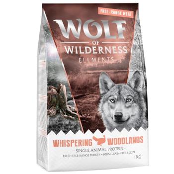 1kg Wolf of Wilderness "Whispering Woodlands" - szabadtartású pulyka, gabonamentes száraz kutyatáp kép