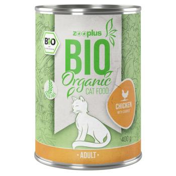 1x400g zooplus Bio csirke & bio sárgarépa nedves macskatáp kép