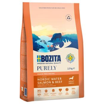 2,5kg Bozita Dog Purely Adult Small Grain Free lazac & marha száraz kutyatáp kép