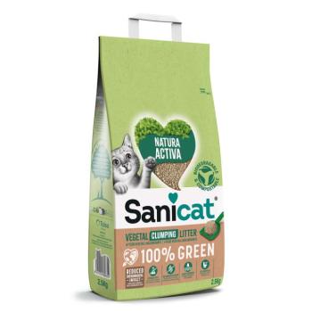 2,5kg Sanicat Natura Activa 100% Green macskaalom kép