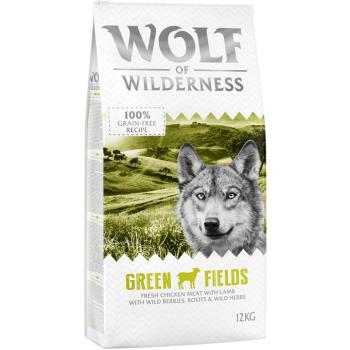 2 x 12 kg Green Fields Lamb Wolf of Wilderness gabonamentes száraz kutyatáp kép