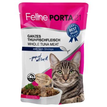 20x100g Feline Porta 21 Tonhal & garnélarák nedves macskatáp kép