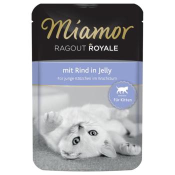 22x100g Miamor Ragout Royale Kitten marha nedves macskatáp kép