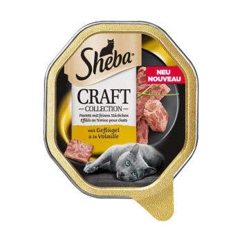 22x85g Sheba Craft Collection tálcás nedves macskatáp- Pástétom finom darabkákkal - szárnyas kép