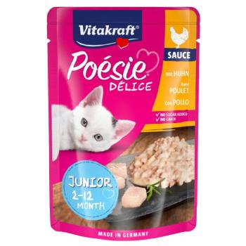23x85g Vitakraft Poésie Délice Junior csirke nedves macskaeledel kép