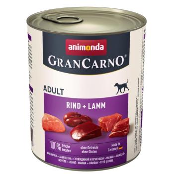 24 x 800g Animonda GranCarno Original Adult kutyatáp - Marha & bárány kép