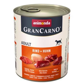 24 x 800g Animonda GranCarno Original Adult kutyatáp - Marha & csirke kép