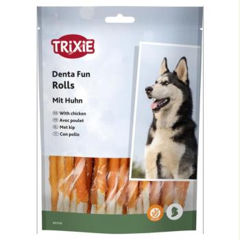 240g Trixie Denta Fun Rolls csirke rágótekercs kutyáknak, 30xkb. 12cm kép