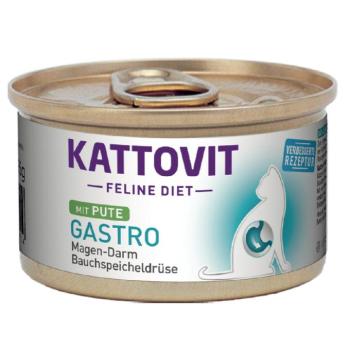 24x 85g Kattovit Gastro nedved macskatáp- Vegyes csomag: 12x pulyka + 12x kacsa kép