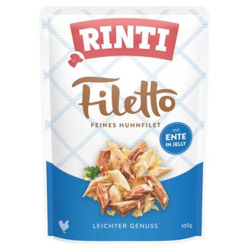24x100g RINTI Filetto Pouch in Jelly kutyasnack - Csirke kacsával kép