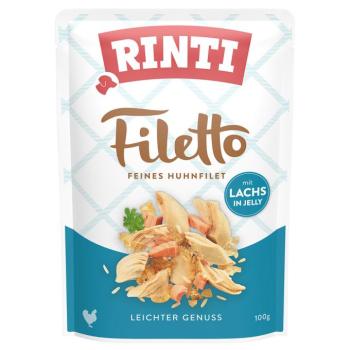 24x100g RINTI Filetto Pouch in Jelly kutyasnack - Csirke lazaccal kép