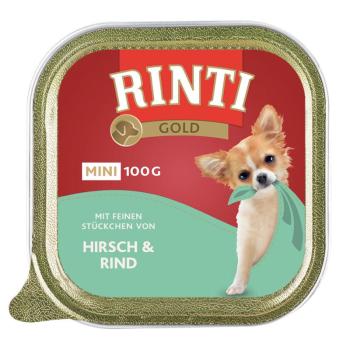 24x100g RINTI Gold Mini szarvas & marha nedves kutyatáp kép