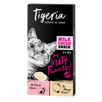 24x10g Tigeria Milk Cream mix macskasnack- Milk Cream őszibarack & mangó kép