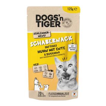 24x125g Dogs'n Tiger Cat Csirke & kacsa nedves macskaeledel kép