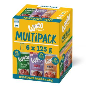 24x125g WOW Cat Adult Mix (3 fajta) nedves macskaeledel kép