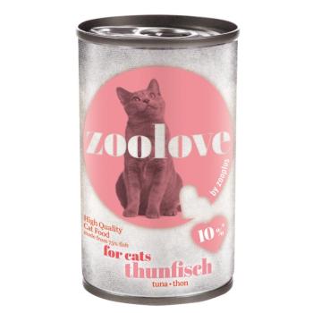 24x140g zoolove Tonhal nedves macskatáp kép