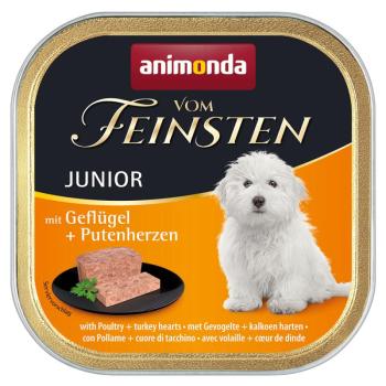 24x150g Animonda vom Feinsten Junior szárnyas & pulykaszív nedves kutyatáp kép