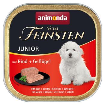 24x150g Animonda vom Feinsten nedves kutyatáp-Junior - marha & szárnyas kép