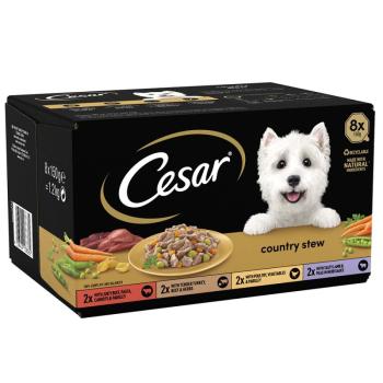 24x150g Cesar Country Kitchen Favourites vegyes csomag nedves macskatáp kép