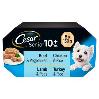 24x150g Cesar Senior 10+ vegyes aszpikos választék ndves kutyatáp kép