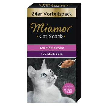 24x15g Miamor Cat Snack malátakrém & maláta-sajt multibox macskasnack kép