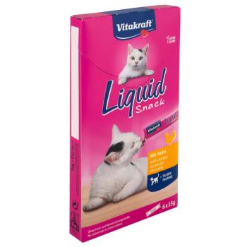 24x15g Vitakraft Cat Liquid macskasnack csirke + taurin kép