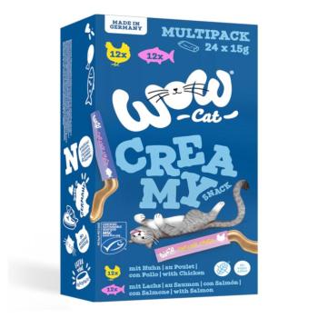 24x15g WOW Cat Creamy Snack macskasnack kép
