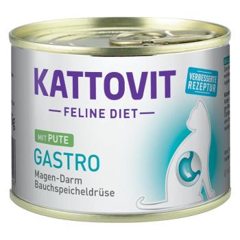 24x185g Kattovit Gastro nedves macskaeledel-pulyka kép