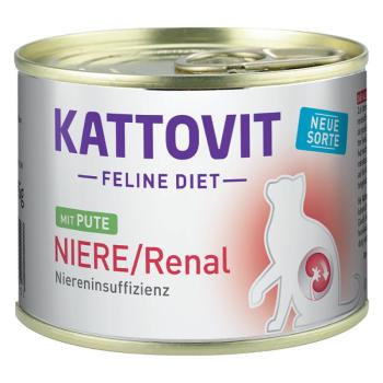 24x185g Kattovit Niere/Renal (veseelégtelenség) nedves macskatáp-pulyka kép