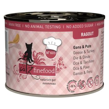 24x190g catz finefood ragout No. 603 liba & pulykanedves macskatáp kép