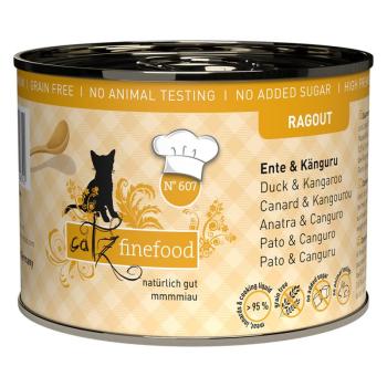 24x190g catz finefood ragout No. 607 kenguru & kacsa nedves macskatáp kép