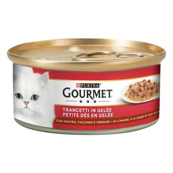 24x195g Gourmet kacsa & pulyka nedves macskatáp kép