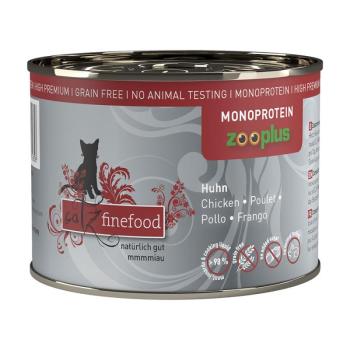 24x200g catz finefood Monoprotein zooplus csirke nedves macskatáp kép