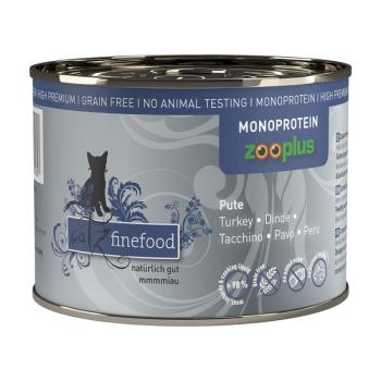 24x200g catz finefood Monoprotein zooplus pulyka nedves macskatáp kép