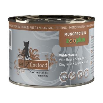 24x200g catz finefood Monoprotein zooplus vaddisznó nedves macskatáp kép