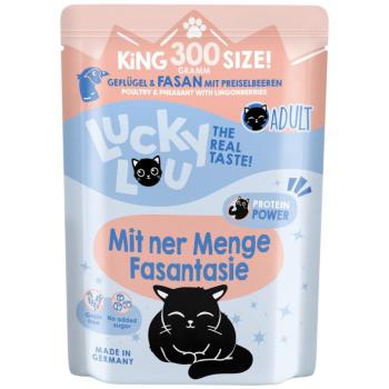 24x300g Lucky Lou Adult Szárnyas & fácán nedves macskatáp kép