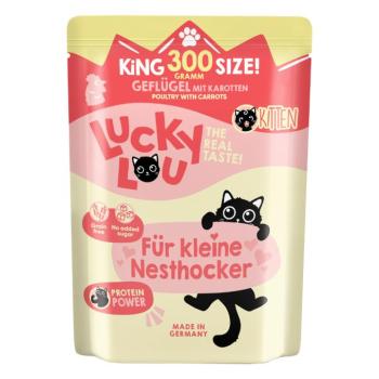 24x300g Lucky Lou Lifestage Kitten Szárnyas nedves macskatáp kép