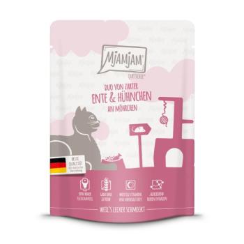 24x300g MjAMjAM Quetschie Kacsa & csirke nedves macskatáp kép