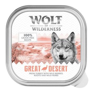24x300g Wolf of Wilderness Adult nedves kutyatáp-Great Desert - pulyka kép