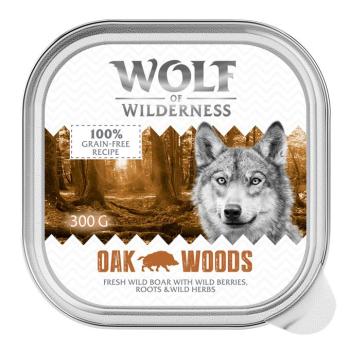 24x300g Wolf of Wilderness Adult nedves kutyatáp - Oak Woods - vaddisznó kép