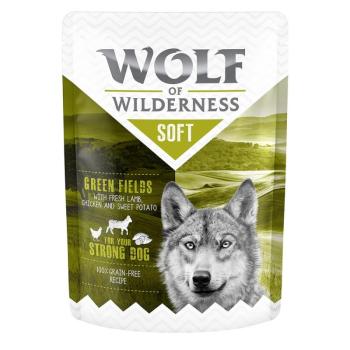 24x300g Wolf of Wilderness "Soft & Strong" nedves kutyatáp- Green Fields - csirke & bárány kép