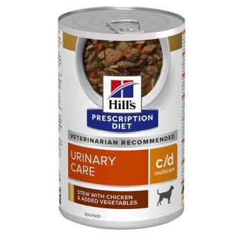 24x354gHill's Prescription Diet c/d Multicare Urinary Care csirke nedves kutyatáp kép