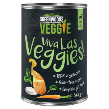 24x375g Greenwoods Veggie joghurt, burgonya, sárgarépa és spenót nedves kutyatáp kép