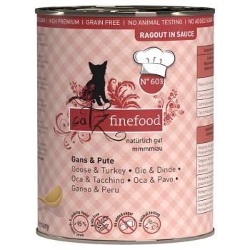 24x380g catz finefood Ragout No.603 liba & pulyka nedves macskatáp kép