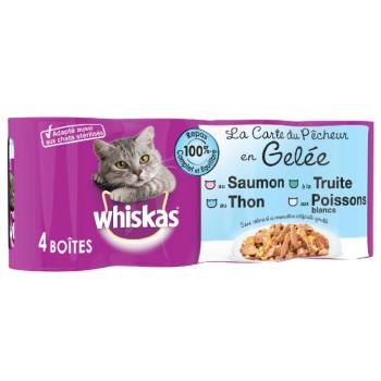 24x390g Whiskas La Carte halválogatás aszpikban nedves macskatáp kép