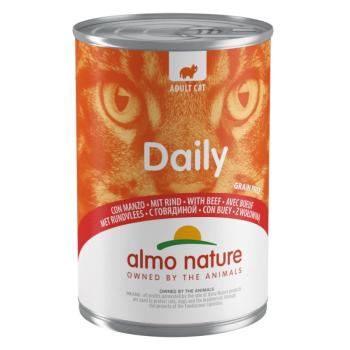 24x400g Almo Nature Daily Menu marha nedves macskatáp kép