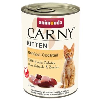 24x400g Animonda Carny Kitten Szárnyaskoktél nedves macskatáp kép